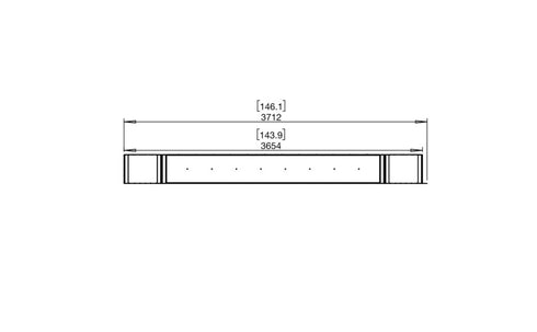 Ecosmart Fire Flex 140PN.BX2 Peninsula Fireplace Insert - Black Finish / Black Burner - ESF.FX.140PN.BX2.B